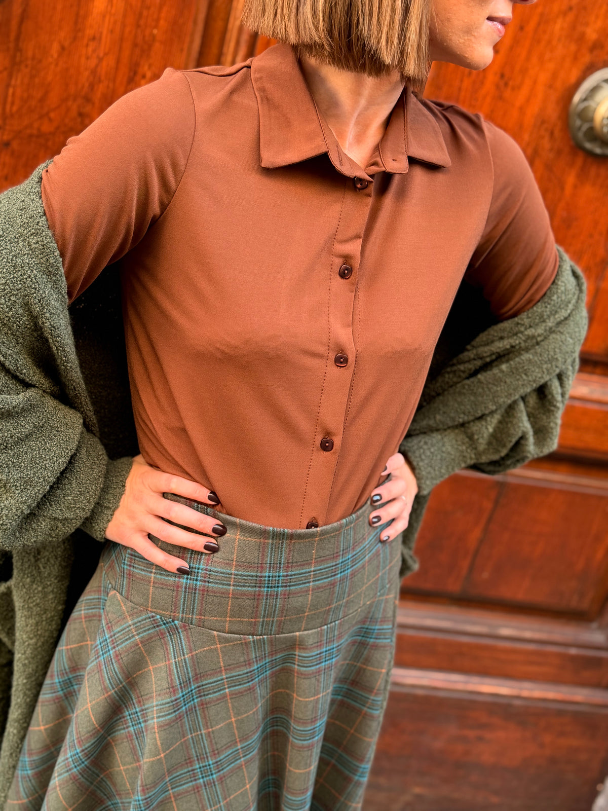 Dettaglio Camicia donna elasticizzata