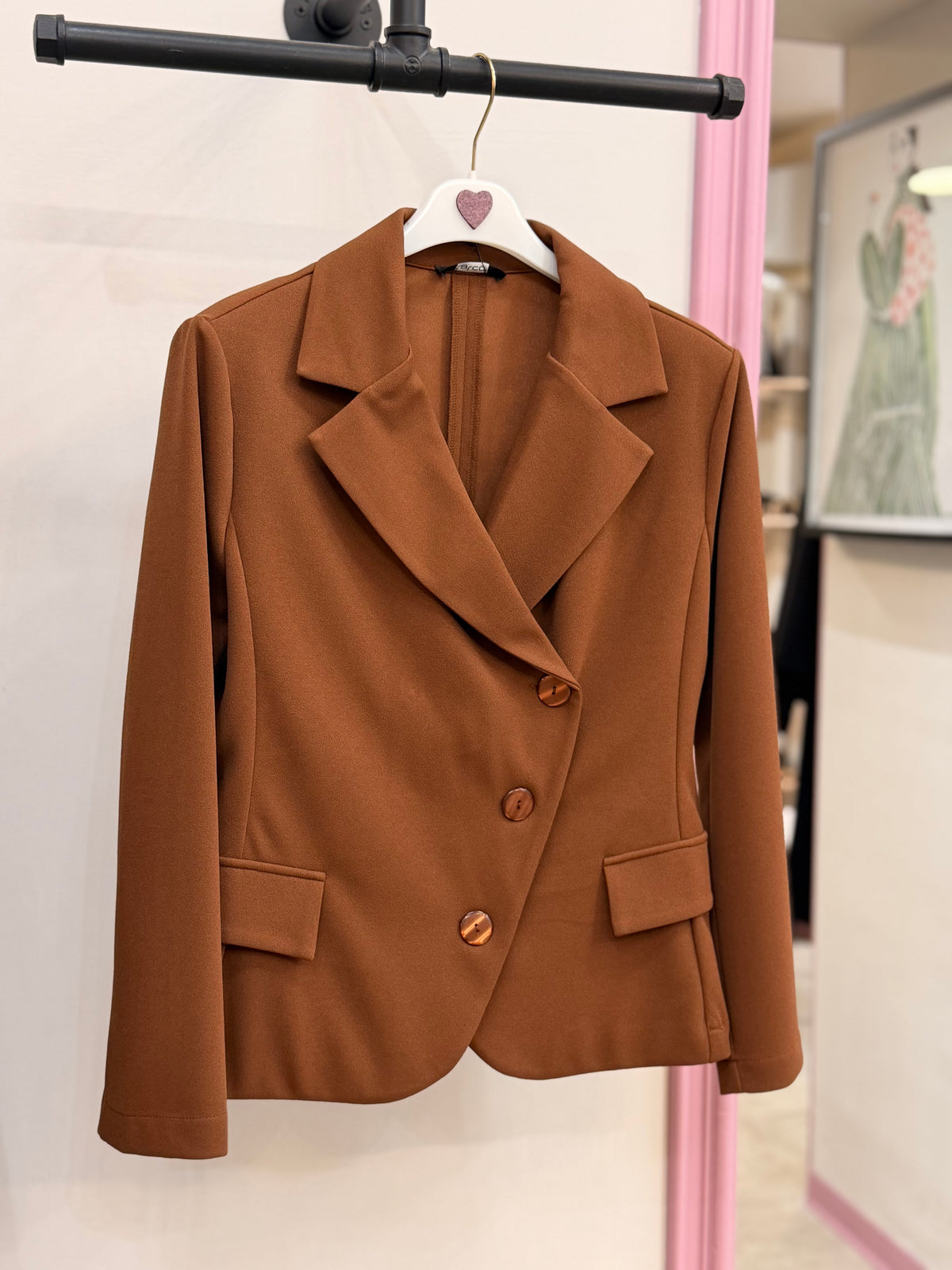 Blazer Donna Sartoriale Color Cognac
