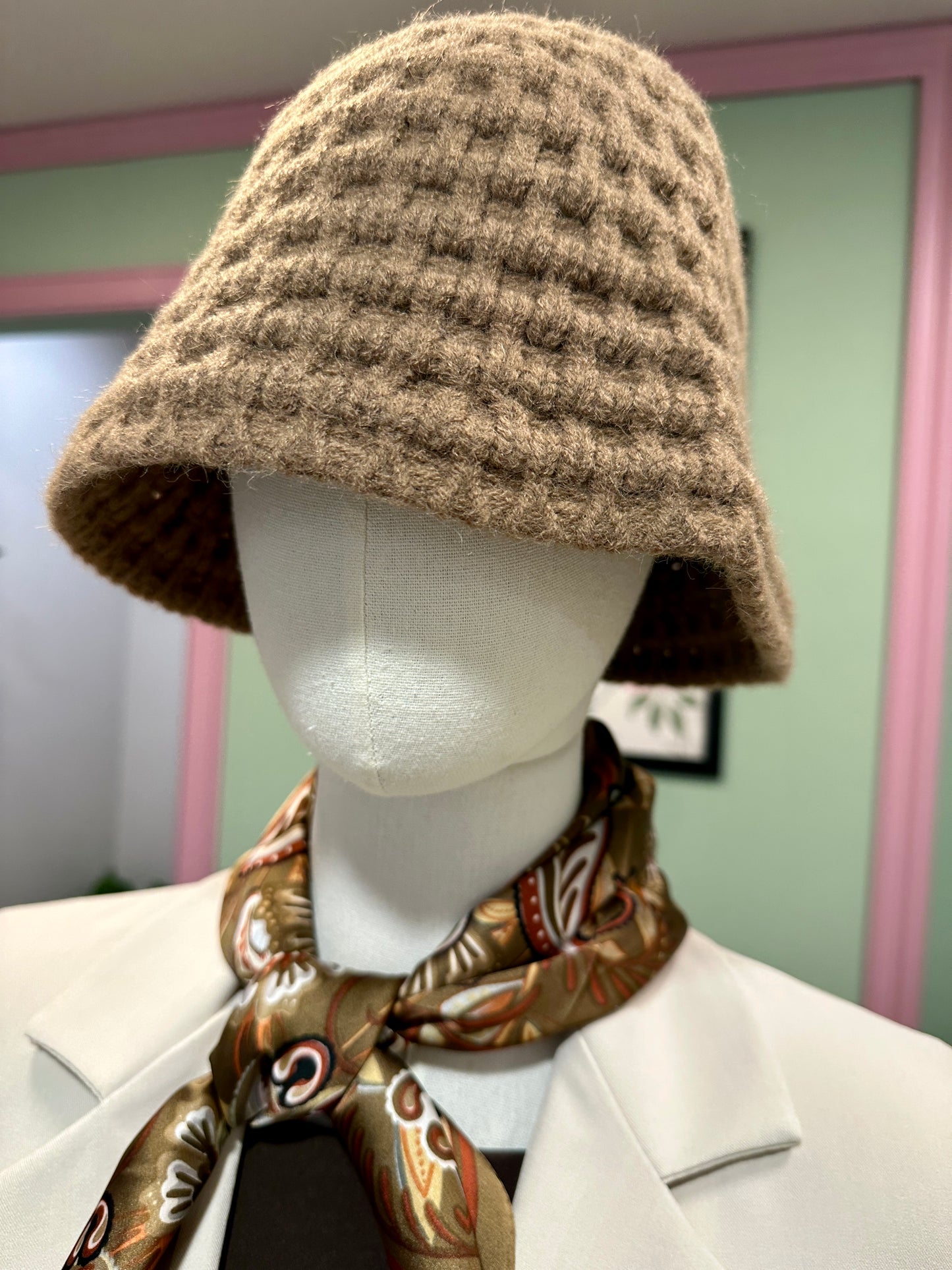 Bucket Hat in Lana e Cashmere