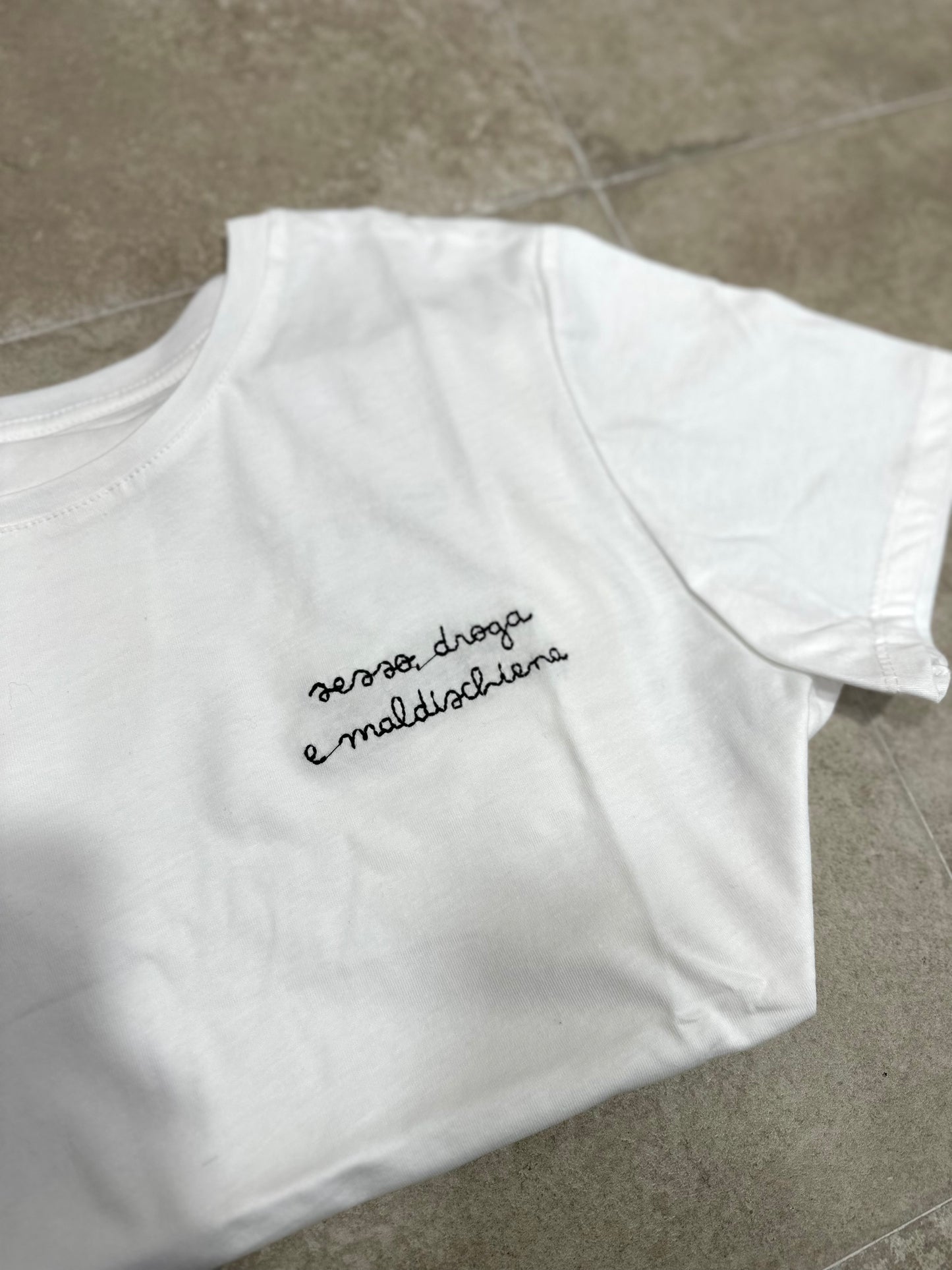 T-Shirt sesso droga & mal di schiena